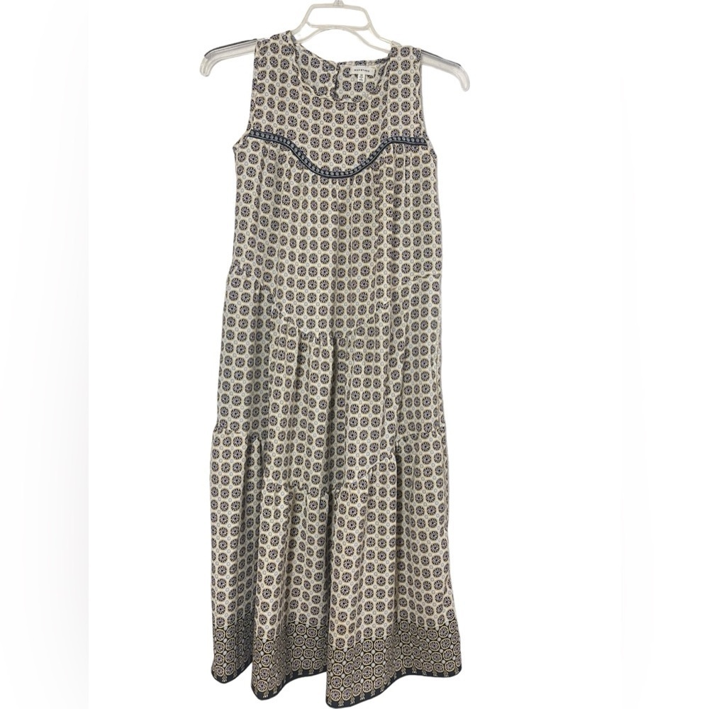 Max Studio sleeveless prairie style long dress. Size XS GUC - Picture 3 of 14